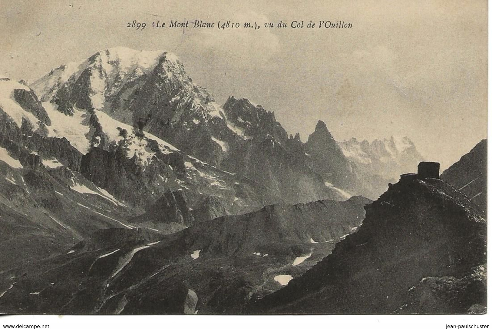 74 - Le Mont Blanc (4810 M) , Vu Du Col De L'Ouillon ** CPA   ** - Other & Unclassified