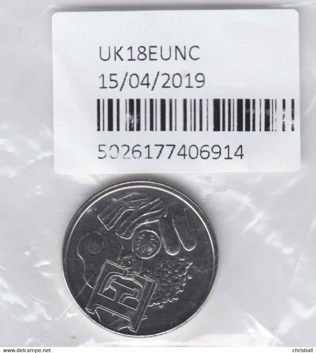 Great Britain UK 10p Coin 2018 A-Z (E - English) - 10 Pence & 10 New Pence