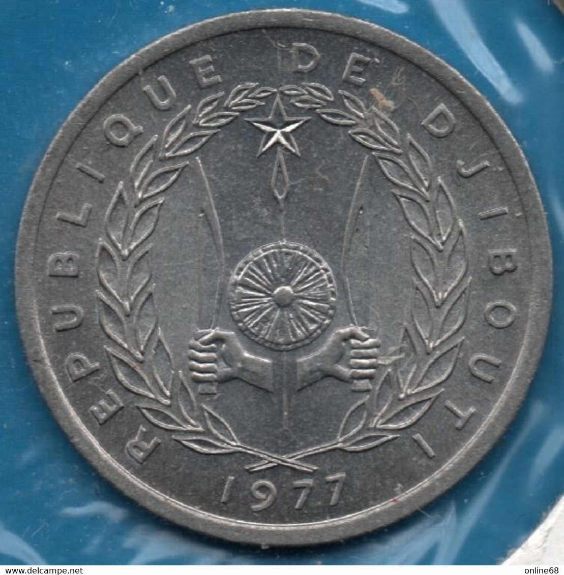 DJIBOUTI 1 FRANC 1977 KM# 20 Antilope - Gibuti