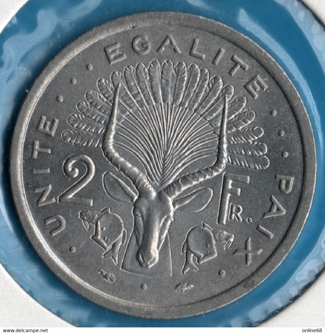 DJIBOUTI 2 FRANCS 1977 KM# 21 Antilope - Djibouti