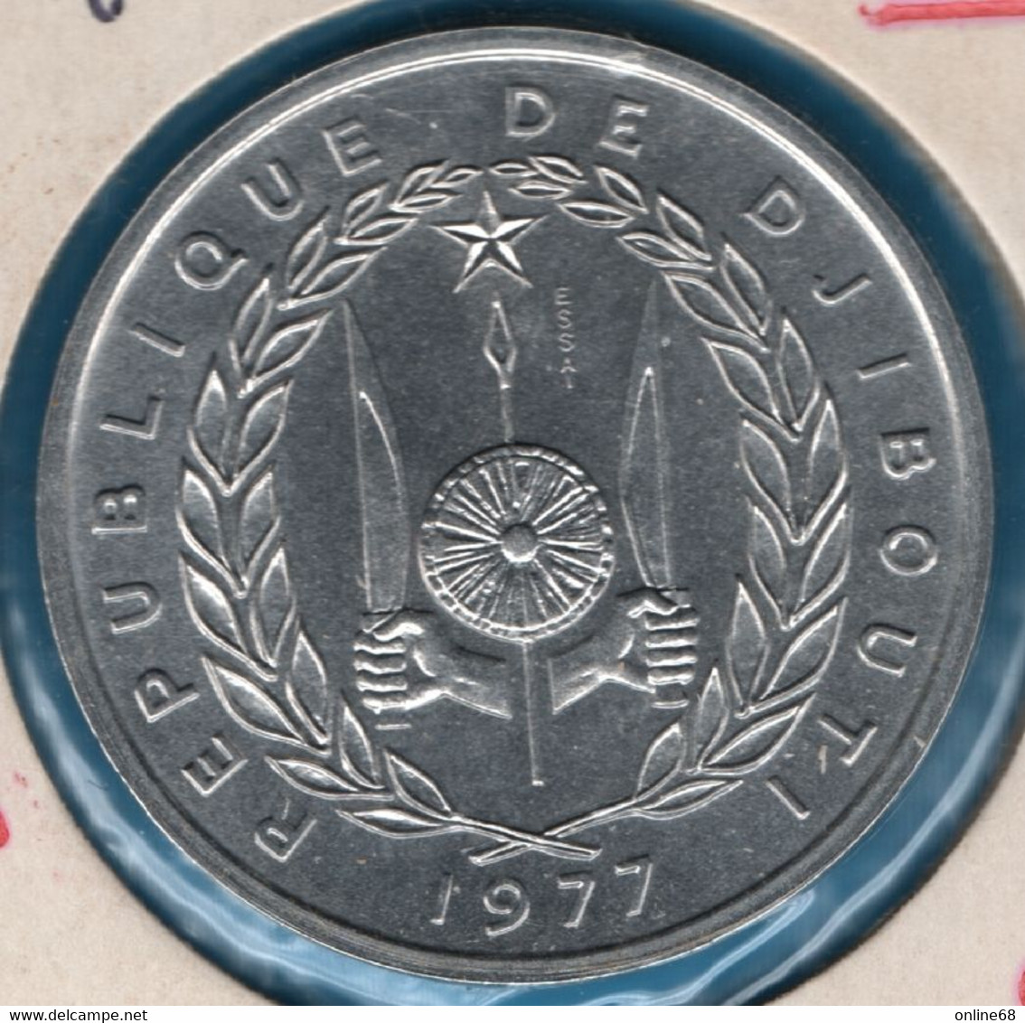 DJIBOUTI 5 FRANCS 1977 ESSAI KM# 22 Antilope - Dschibuti