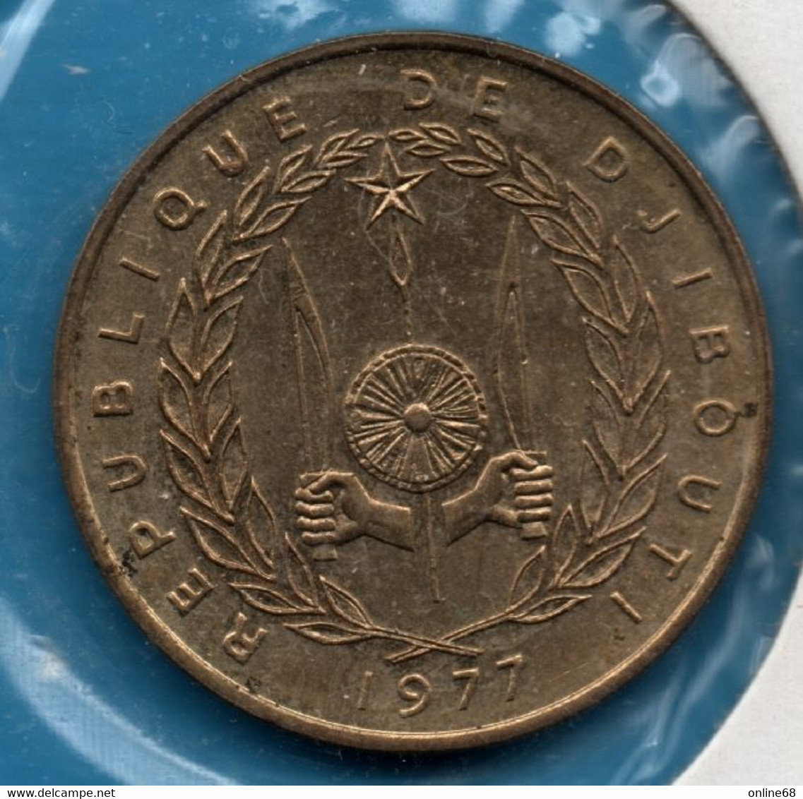 DJIBOUTI 20 FRANCS 1977 KM# 24 BATEAUX - Djibouti