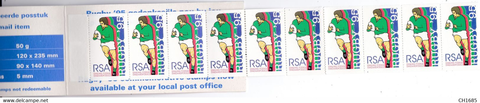 AFRIQUE DU SUD : Carnet De 10 Timbres Neuf RUGBY - Libretti