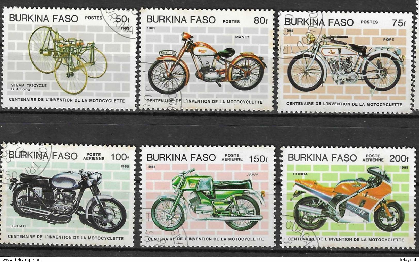 Burkina Faso N° 653 654 655 + PA N° 290 291 292 - Burkina Faso (1984-...)