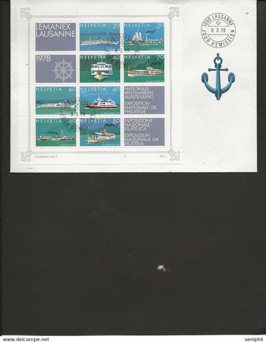 BLOC FEUILLET N° 23 SUR LETTRE -EXPO NATIONALE DE PHILATELIE - ANNEE 1978 - Stamped Stationery