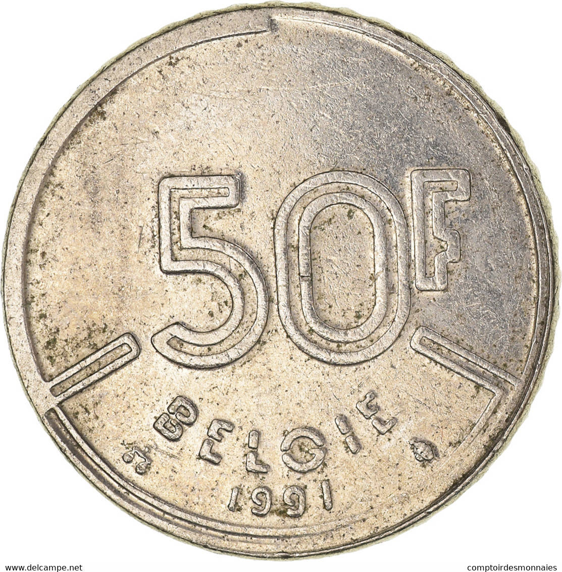 Monnaie, Belgique, 50 Francs, 50 Frank, 1991 - 50 Francs