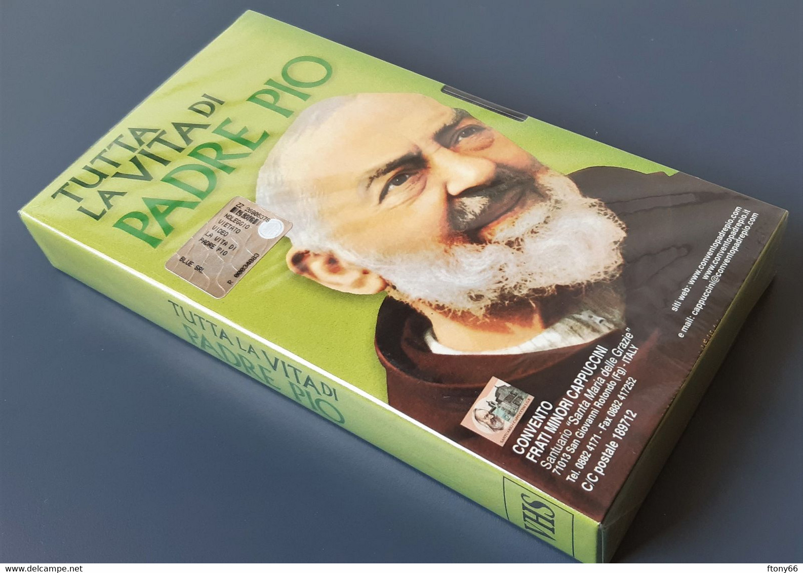 VIDEOCASSETTA VHS "TUTTA LA VITA DI PADRE PIO" - Nuova Blisterata - Documentary