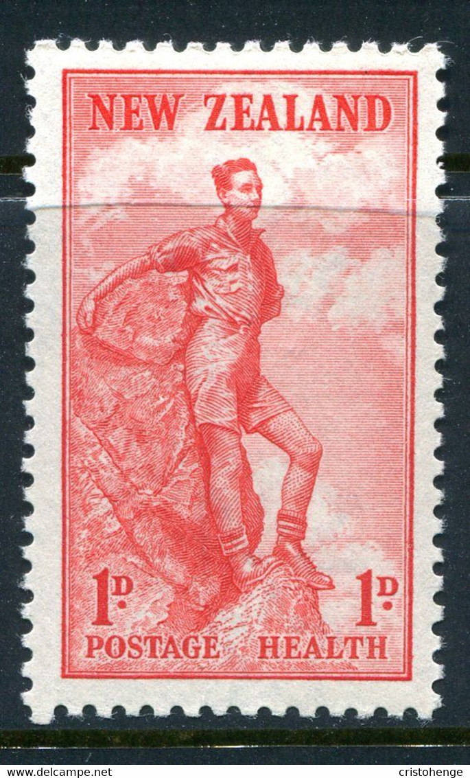 New Zealand 1937 Health - Rock Climbing HM (SG 602) - Unused Stamps