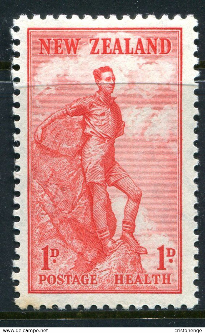 New Zealand 1937 Health - Rock Climbing HM (SG 602) - Unused Stamps