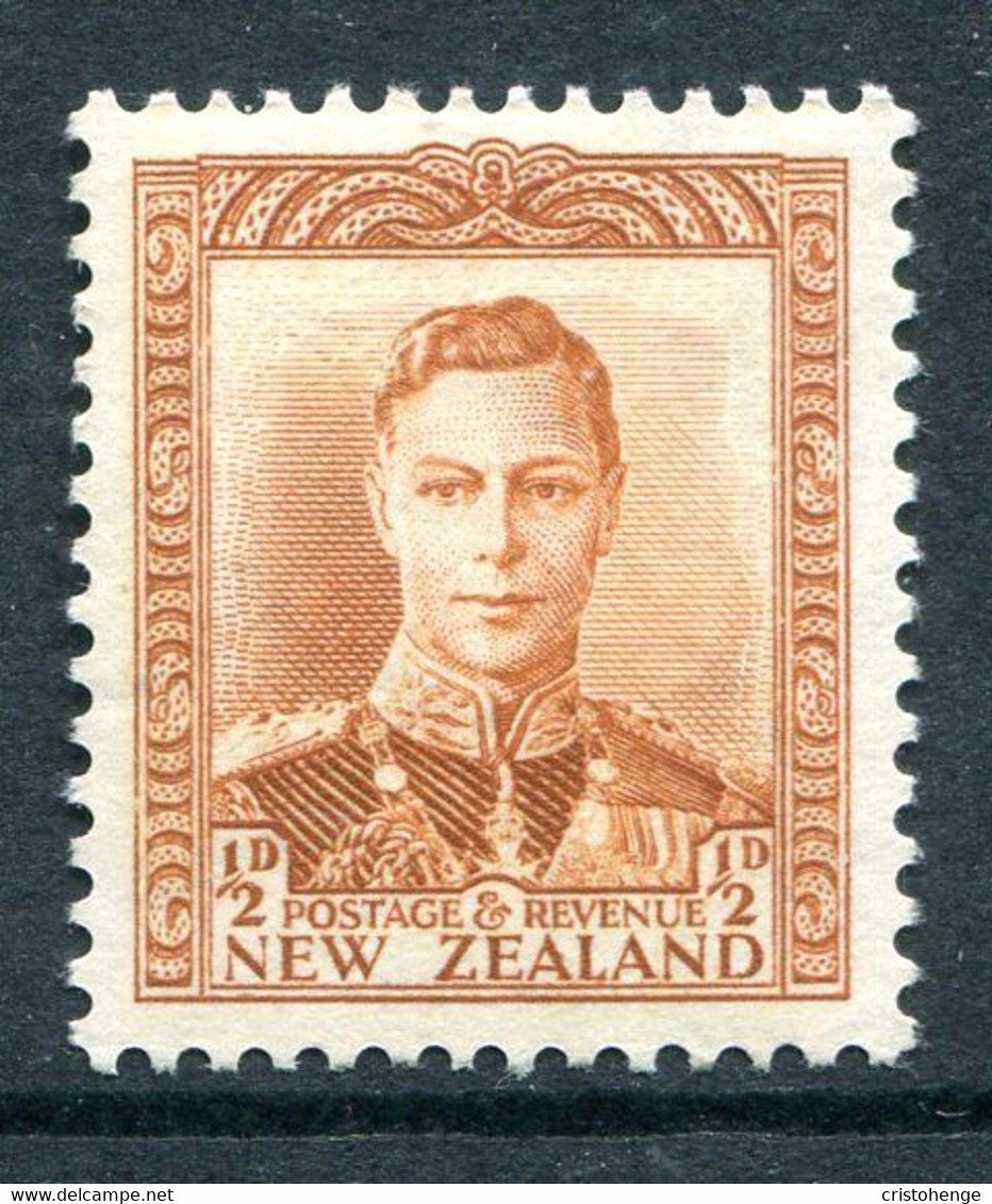 New Zealand 1938-44 King George VI Definitives - ½d Orange-brown HM (SG 604) - Ungebraucht