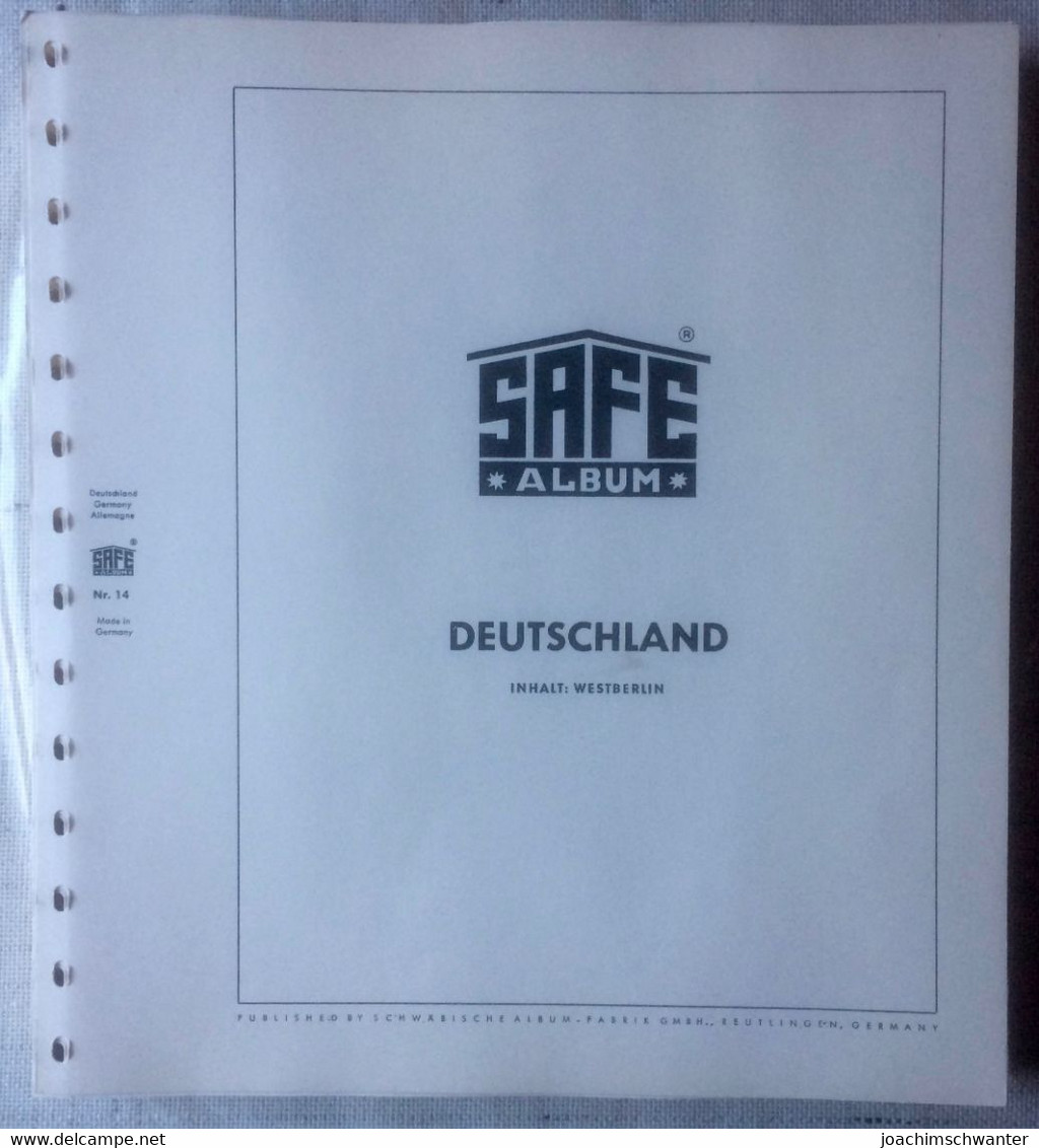 SAFE Nr. 14 Berlin 1948 - 1975, Guter Zustand Mit Gebrauchsspuren (Bleistift-Notizen) - Pre-Impresas