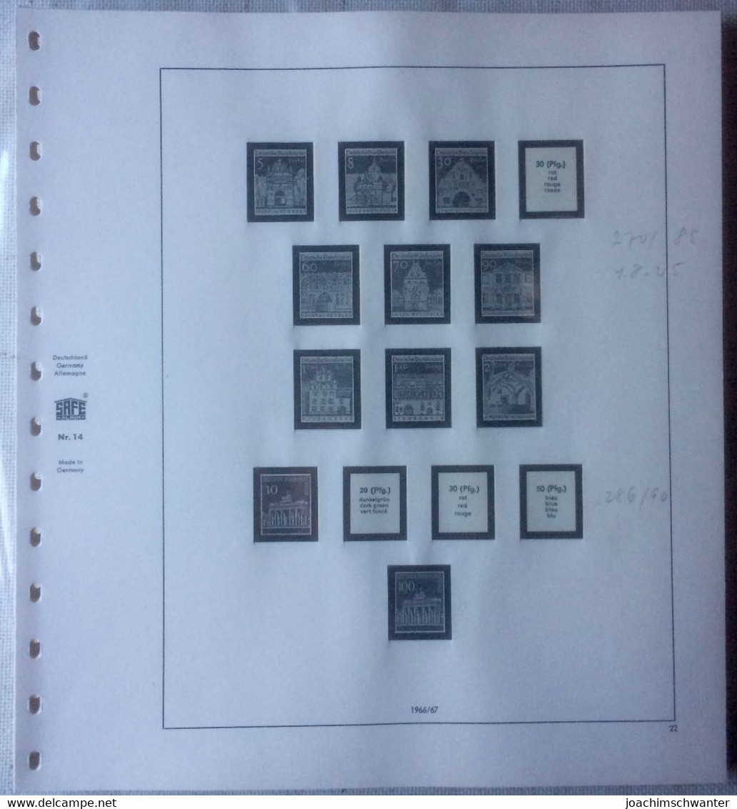 SAFE Nr. 14 Berlin 1948 - 1975, guter Zustand mit Gebrauchsspuren (Bleistift-Notizen)