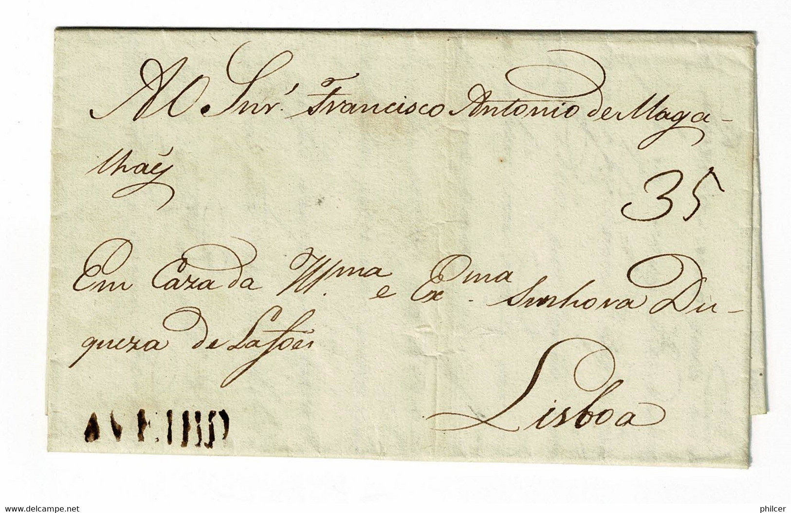 Portugal, 1814, Aveiro-Lisboa - ...-1853 Prephilately