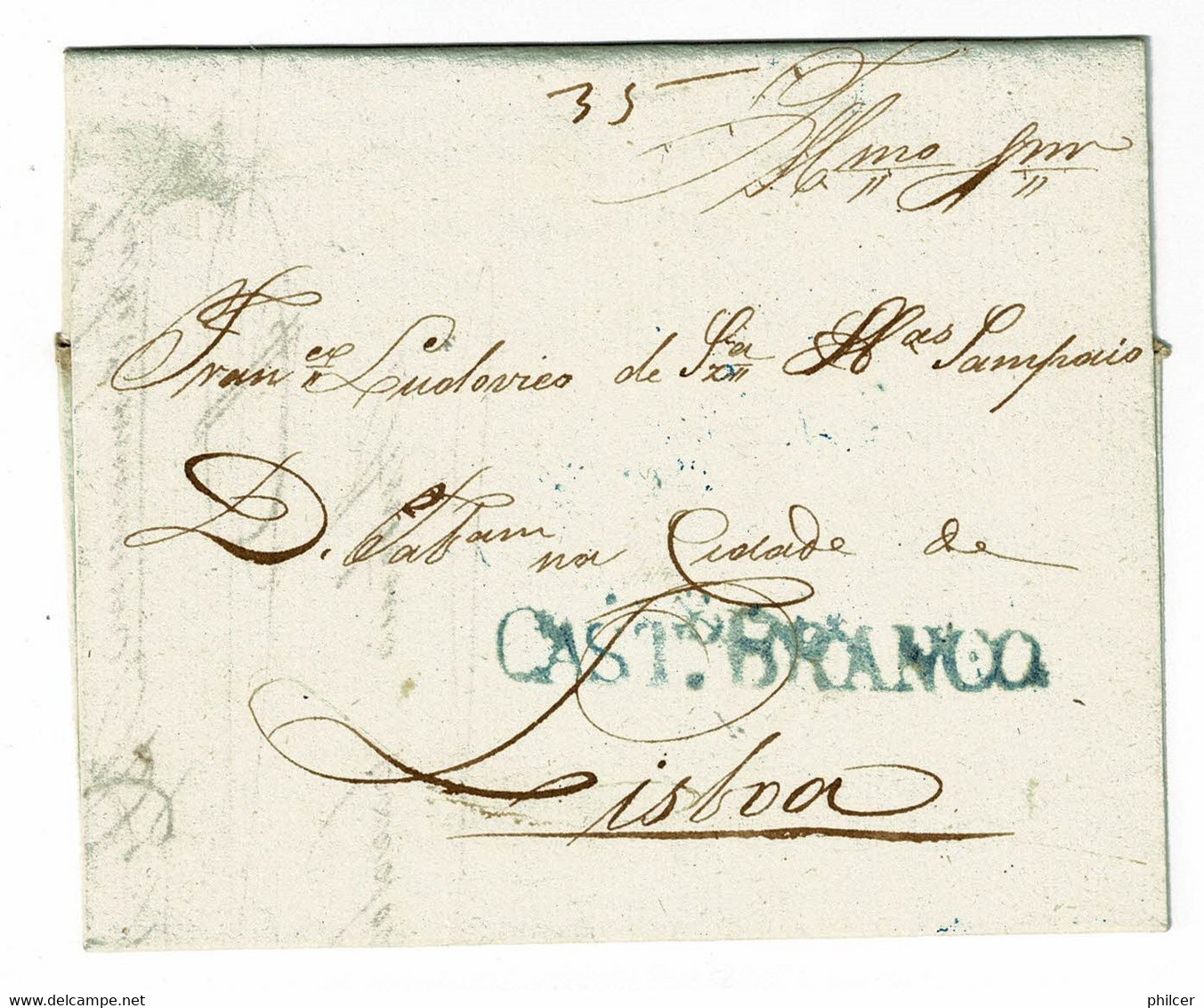 Portugal, 1841, Castelo Branco-Lisboa - ...-1853 Prefilatelia