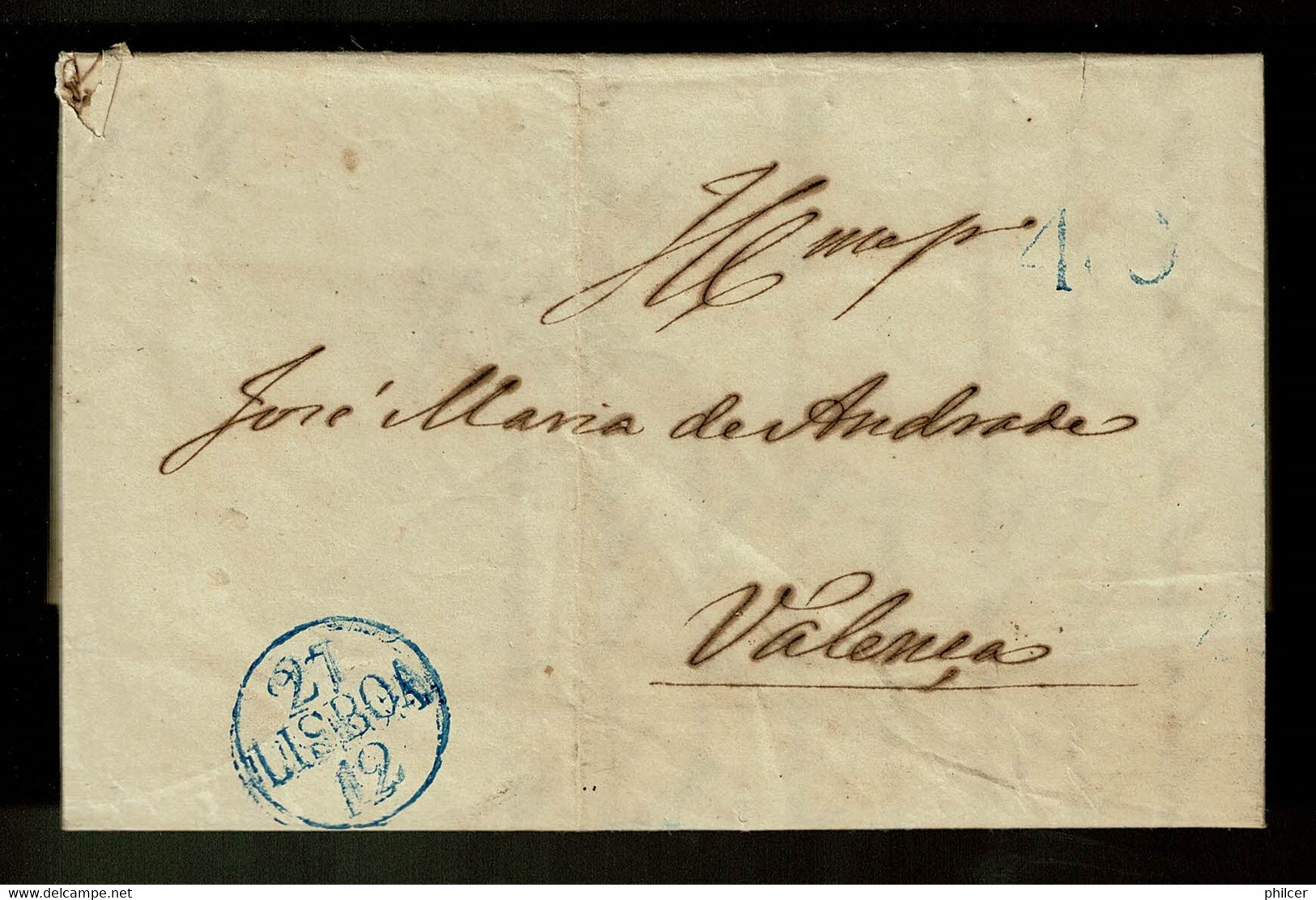 Portugal, 1845, Lisboa-Valença - ...-1853 Prephilately