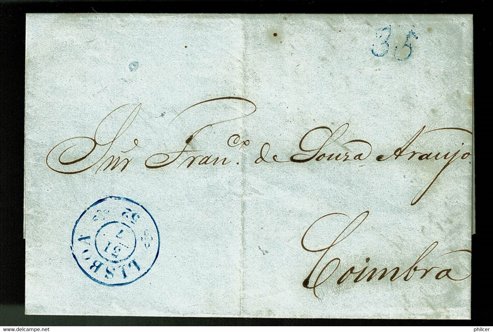 Portugal, 1852, Lisboa-Coimbra - ...-1853 Prephilately