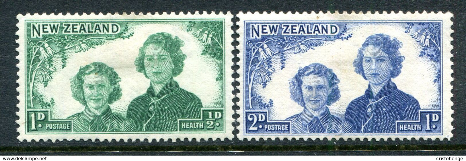 New Zealand 1944 Health - Princesses Set HM (SG 663-664) - Neufs