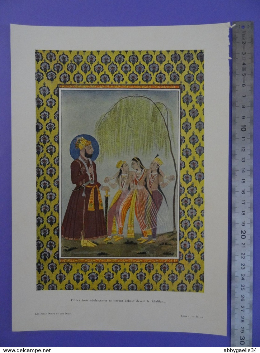 Illustration Du Conte Les Milles Et Une Nuit Costume Arbre Khalifat (T1 Pl 10) - Oriental Art