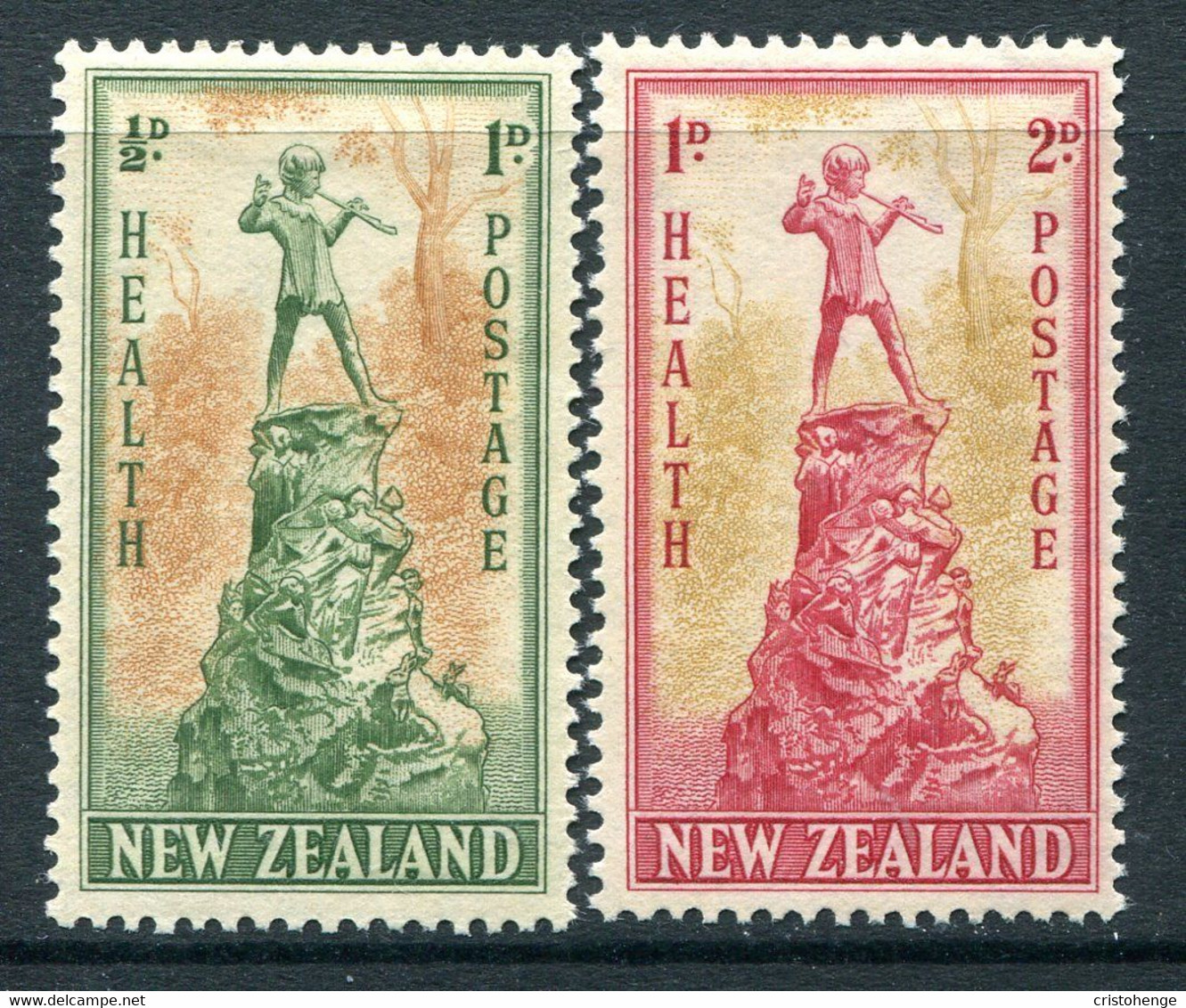 New Zealand 1945 Health - Peter Pan Set HM (SG 665-666) - Nuovi