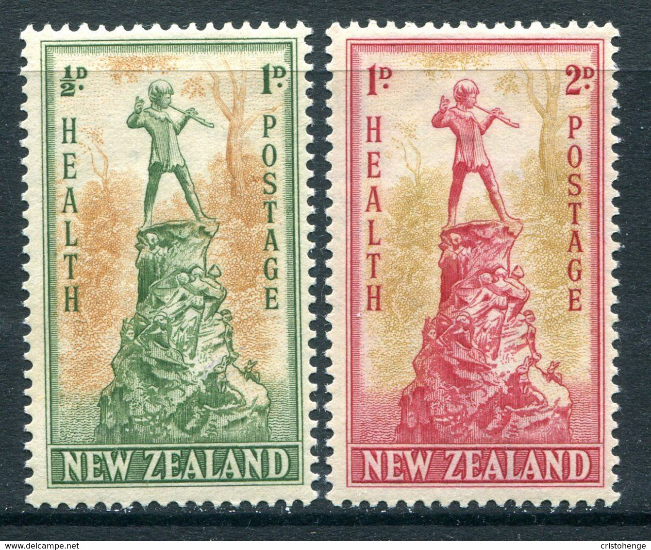 New Zealand 1945 Health - Peter Pan Set HM (SG 665-666) - Ungebraucht