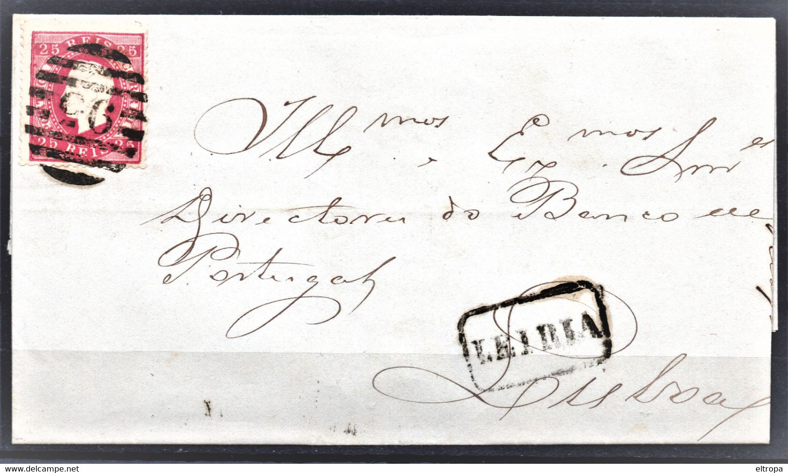 Portugal 1871 Complete Folded Letter From Leiria To Lisboa - ...-1853 Vorphilatelie