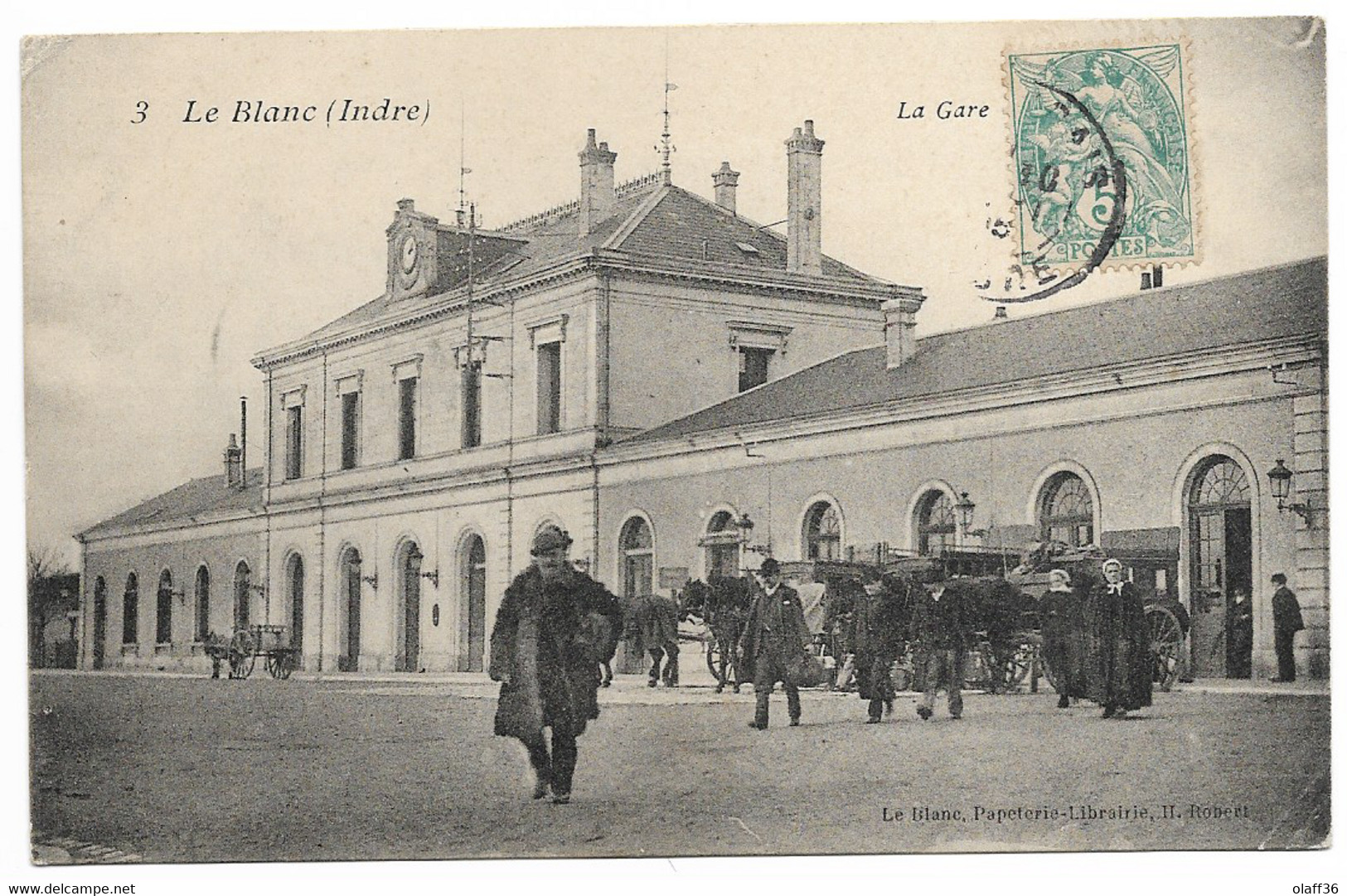 CPA 36 INDRE LE BLANC   La Gare N°9 - Le Blanc