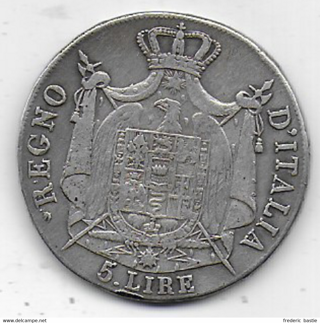 ITALIE   - Napoleone Imperator E Ré  - 5 Lire  1909 M - Napoléonniennes