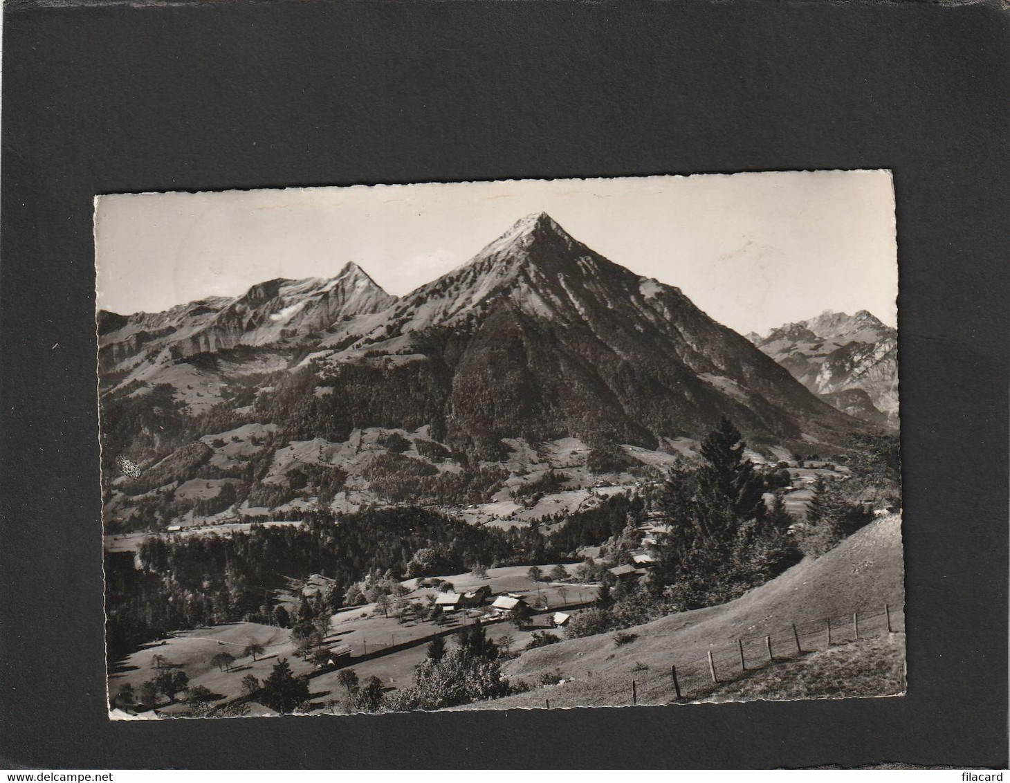 110329       Svizzera,    Die  Pyramide Des  Niesen  Von  Aeschiried  Aus,  VG  1953 - Aeschi Bei Spiez