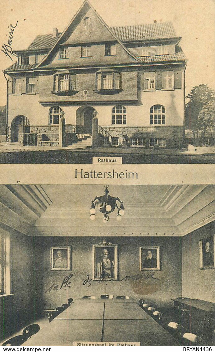 HESSE - HATTERSHEIM - RATHAUS, SITZUNGSSAL IM RATHAUS - CPA - TRES BON ETAT - Hattersheim