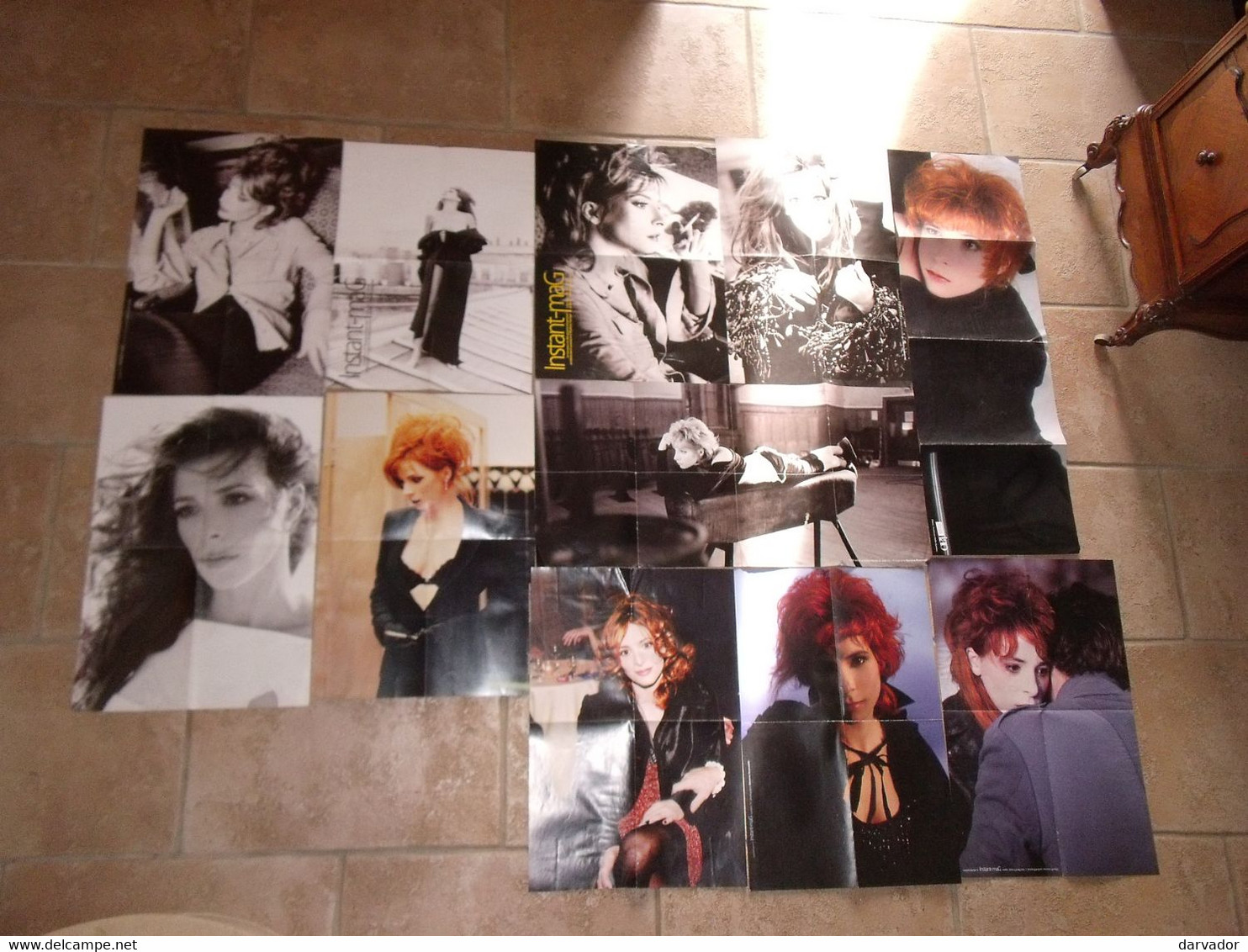 CAISSE BLEUE / Lot De 17 Posters Mylène Farmer (dans L'état) - Afiches & Pósters