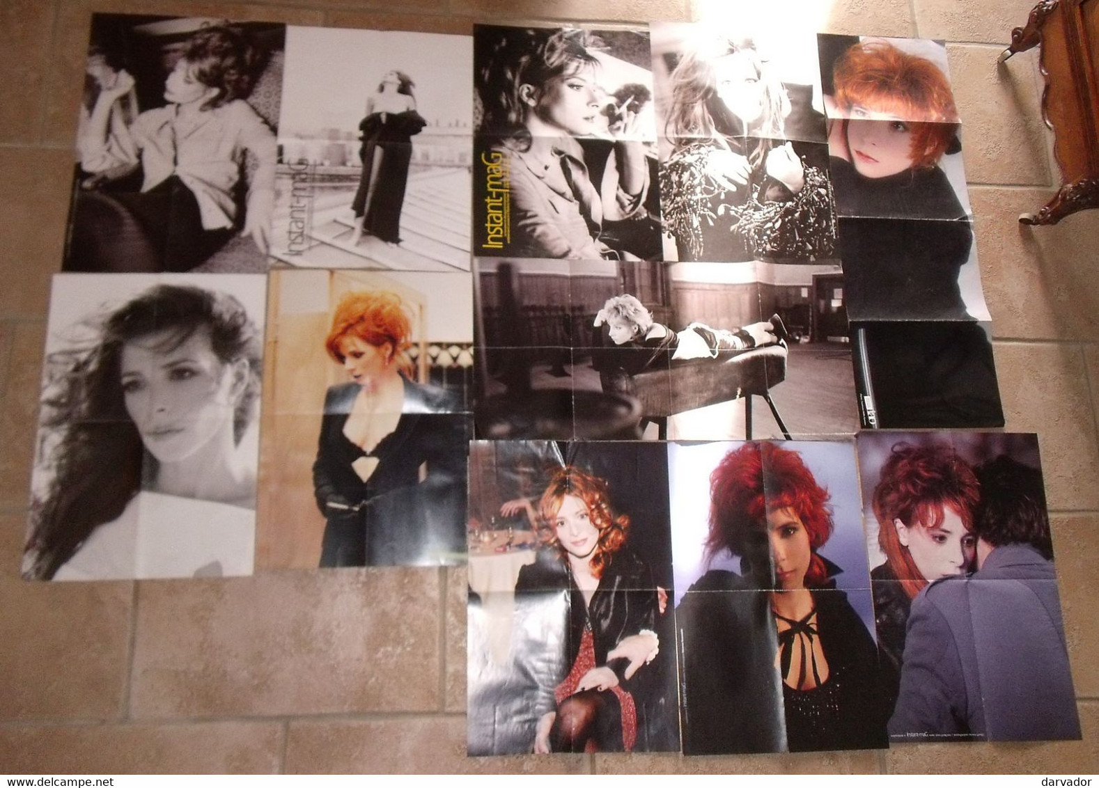 CAISSE BLEUE / Lot De 17 Posters Mylène Farmer (dans L'état) - Posters