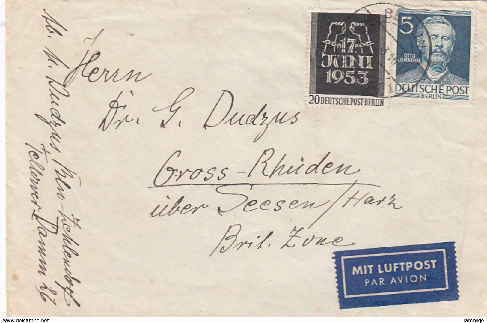 Berlin Brief 1953-54 - Other & Unclassified