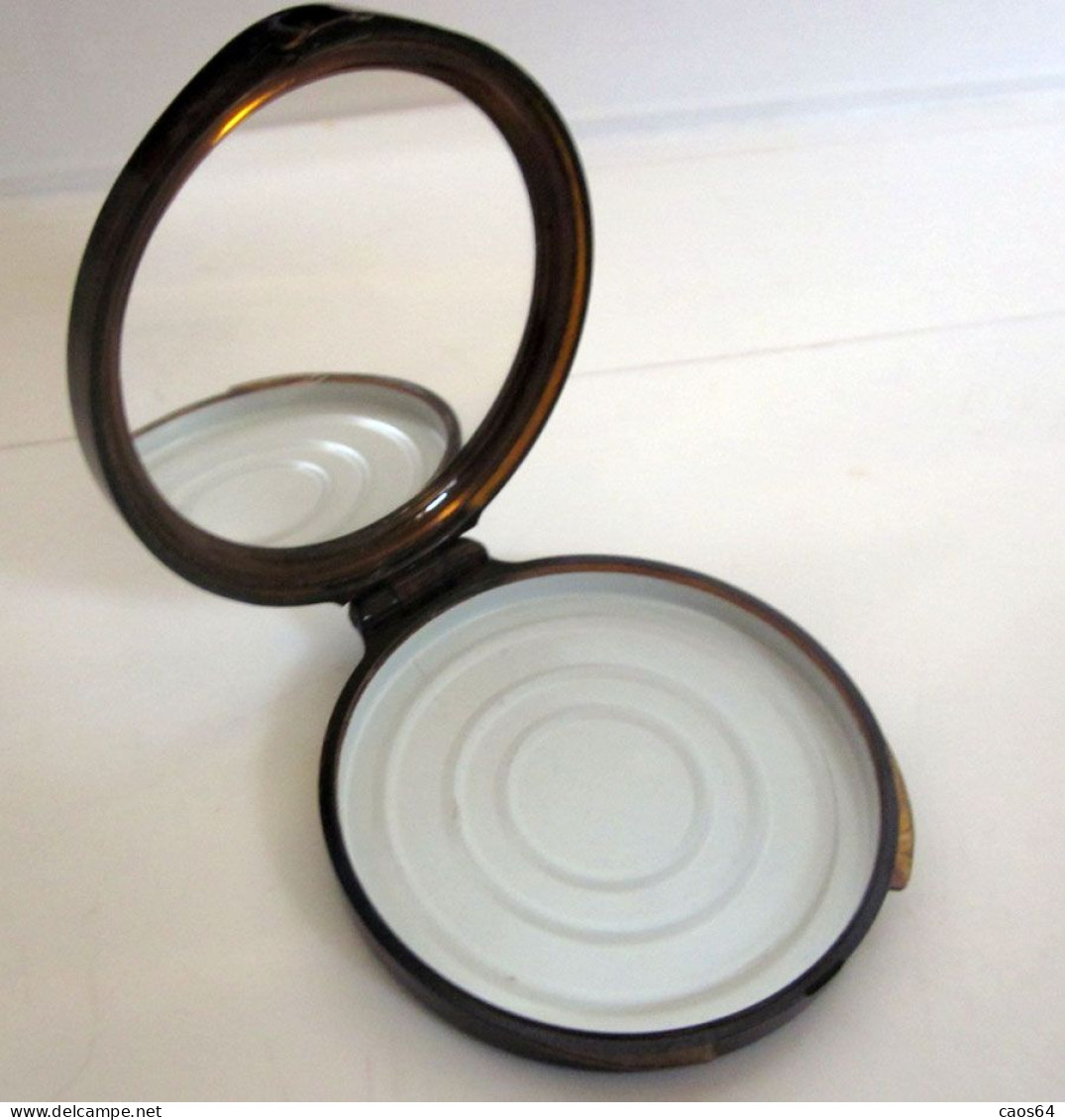 Specchio Specchietto Da Borsa Plastic Vintage Ø  Cm.  7 Revlon - Mirrors