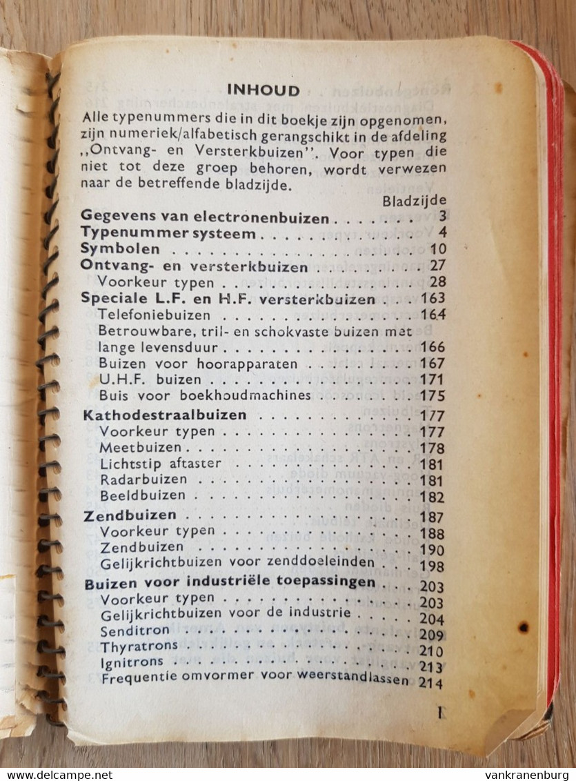 Philips Zakboekje Electronen Buizen Halfgeleiders 1955 - Pratique