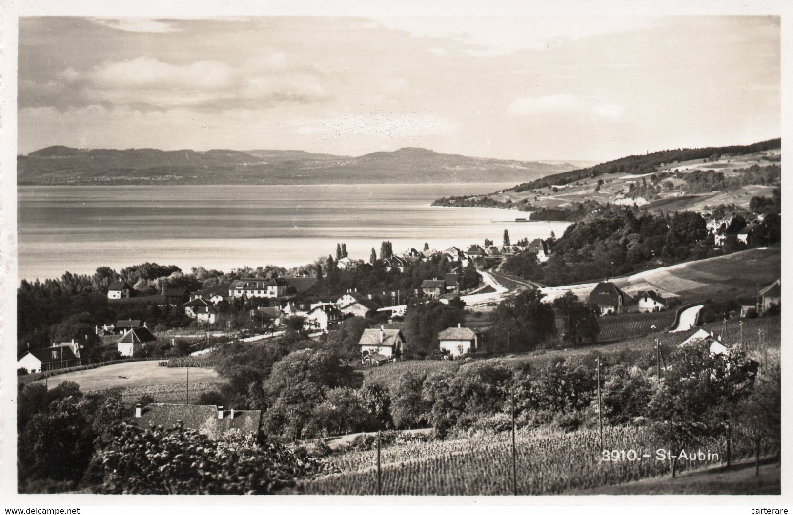 SUISSE,HELVETIA,SWISS,SWITZERLAND,SCHWEIZ,SVIZZERA ,NEUCHATEL,SAINT AUBIN SAUGES,1939,RARE,VIGNE - Saint-Aubin/Sauges