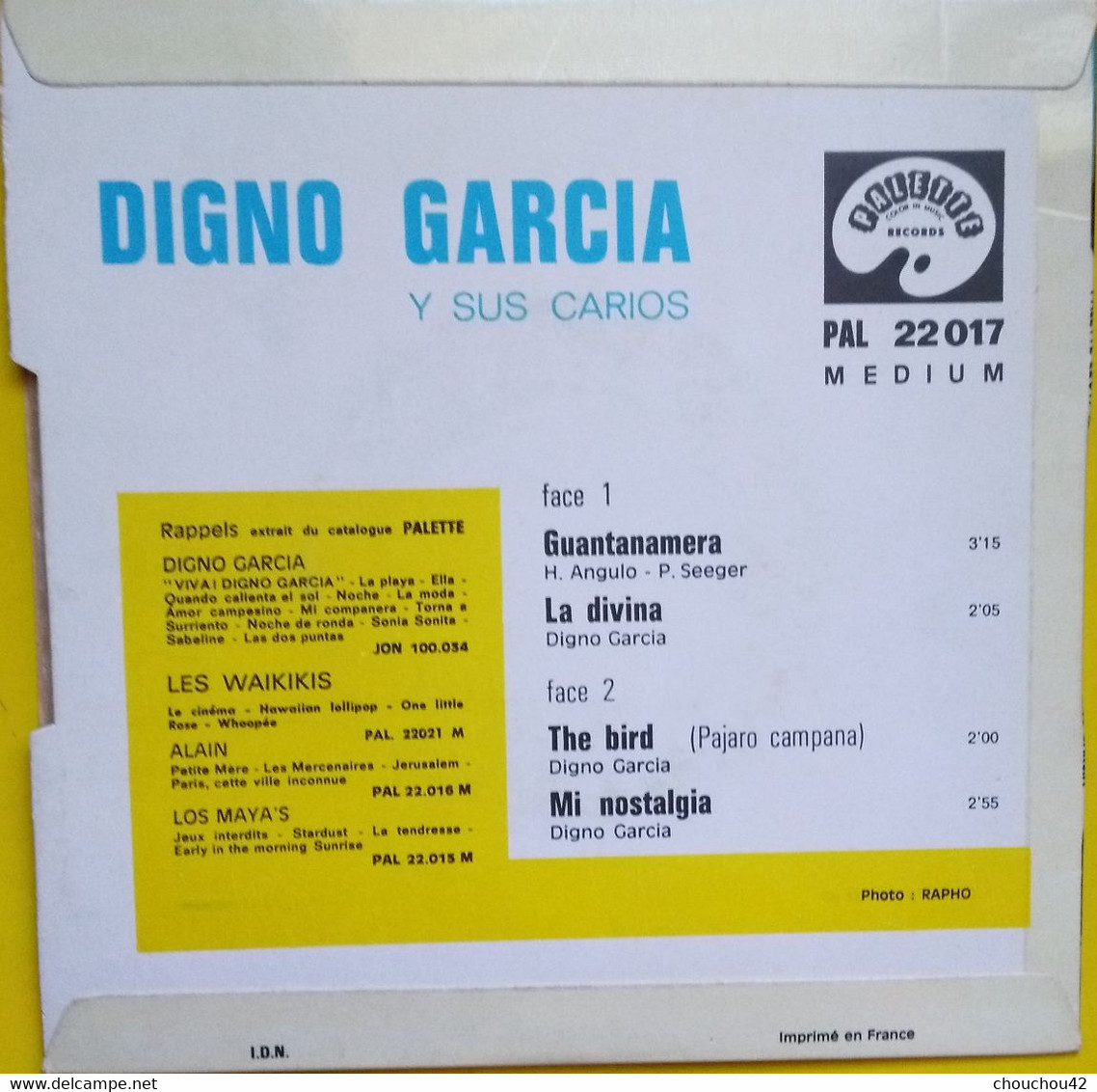 DIGNO GARCIA Y SUS CARIOS - Otros - Canción Española