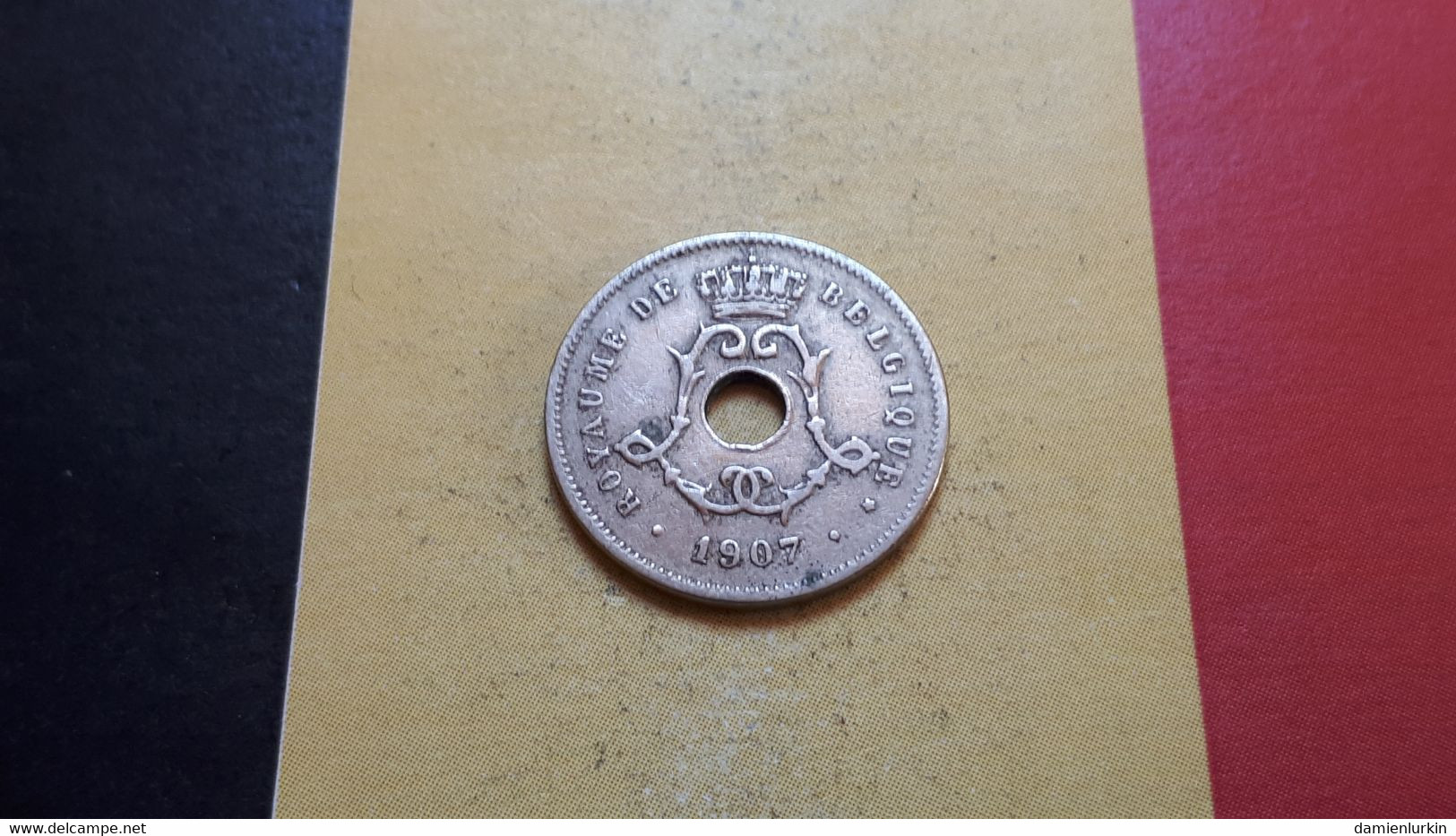 BELGIQUE LEOPOLD II  5 CENTIMES 1907 MORIN 279 COTE 2.5-5-20-60€ - 5 Cent