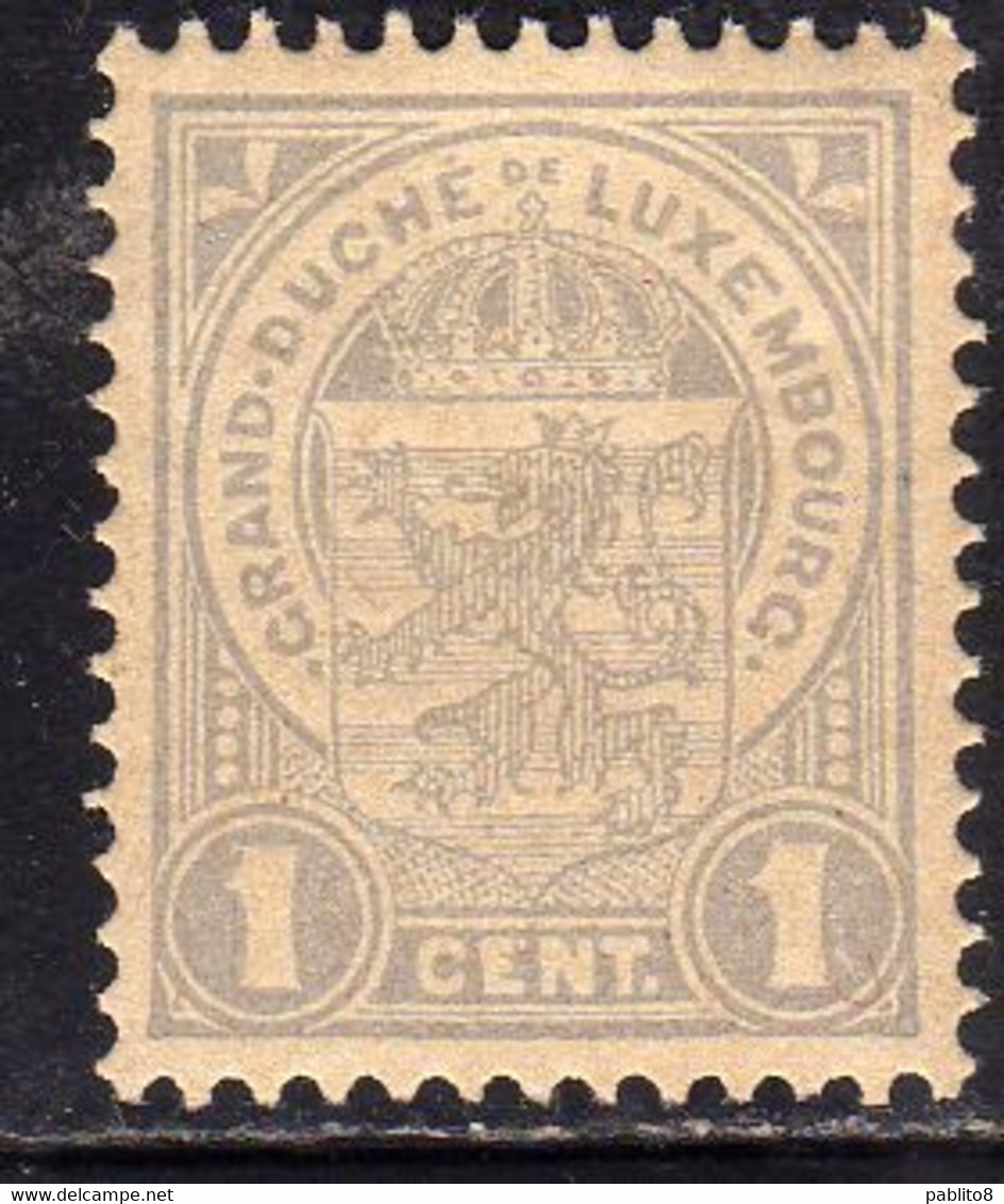 LUXEMBOURG LUSSEMBURGO 1906 1926 1907  COAT OF ARMS STEMMA ARMORIES CENT. 1c MLH - 1906 Willem IV