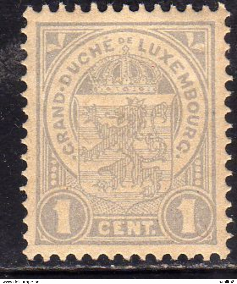 LUXEMBOURG LUSSEMBURGO 1906 1926 1907  COAT OF ARMS STEMMA ARMORIES CENT. 1c MLH - 1906 Guillermo IV