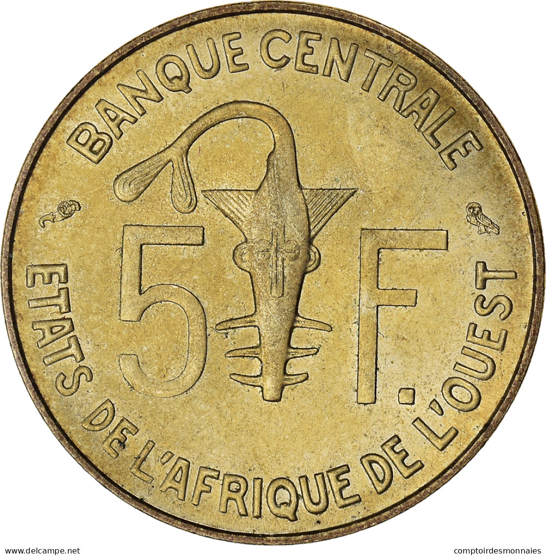 Monnaie, Communauté économique Des États De L'Afrique De L'Ouest, 5 Francs - Ivory Coast