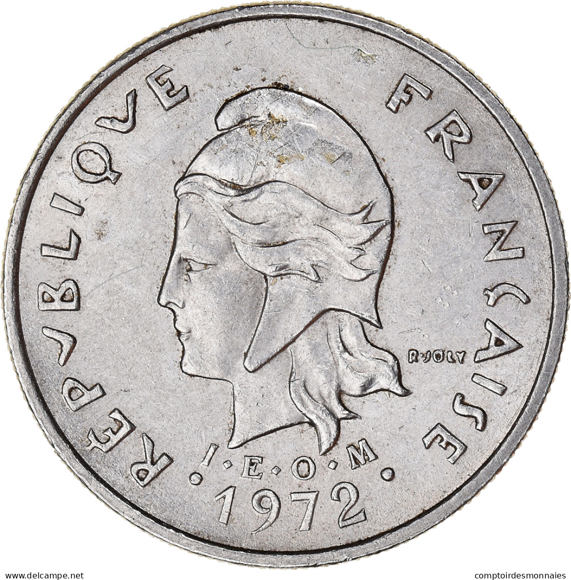 Monnaie, Polynésie Française, 10 Francs, 1972, Paris, TTB, Nickel, KM:8 - Costa D'Avorio
