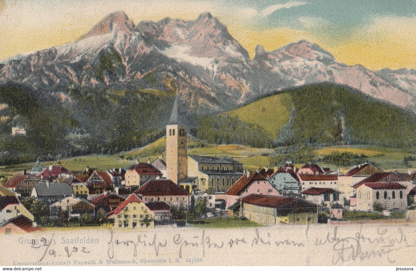 AK - Salzburg - Gruss Aus Saalfelden - 1902 - Saalfelden