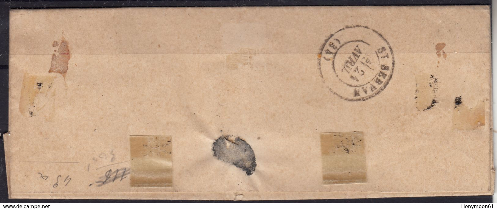 Frankreich Klassik-Alter Brief -Ceres 1870 - 1870 Emisión De Bordeaux