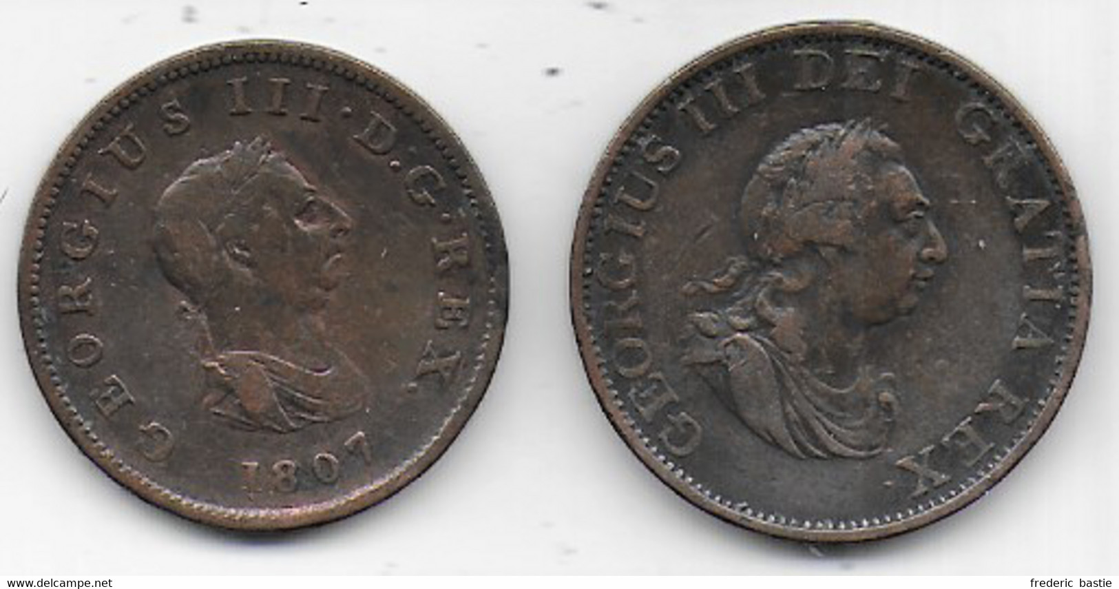 Grande Bretagne - Half Penny  1807  Et Penny 1799 - Other & Unclassified