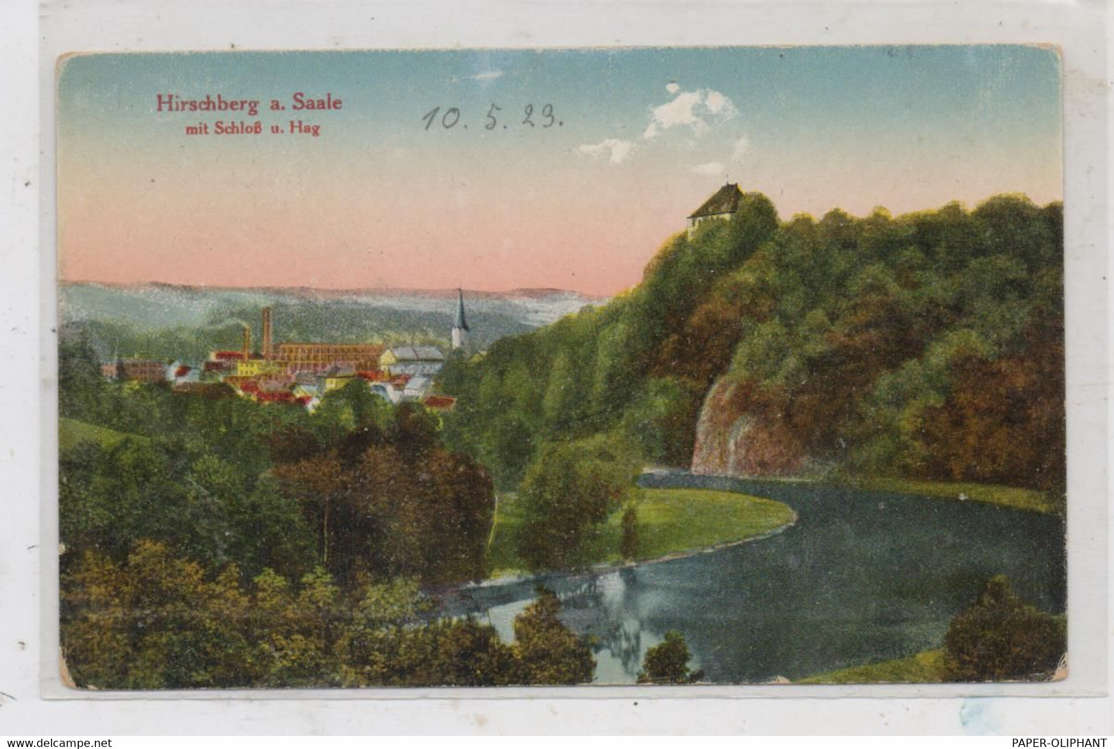 0-6553 HIRSCHBERG A.d. Saale, Gesamtansicht Mit Schloß Und Hag, 1929 - Schleiz