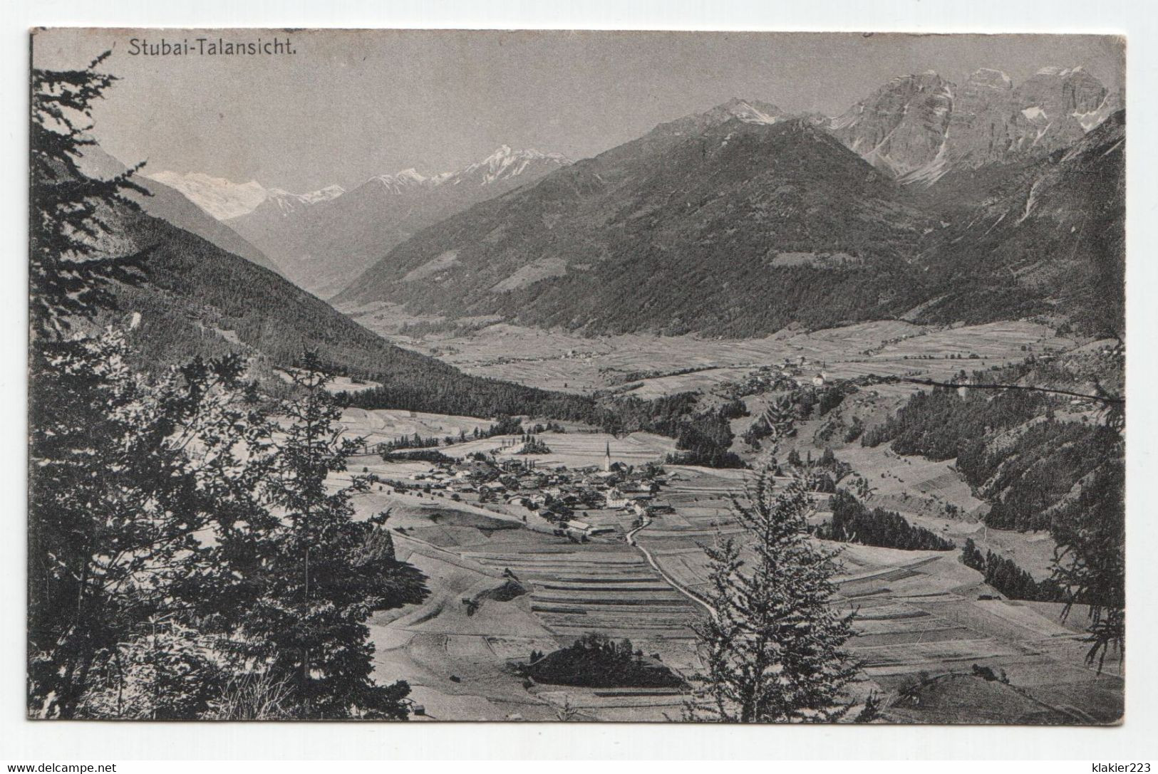 Stubai - Talansicht. Jahr 1913 - Neustift Im Stubaital