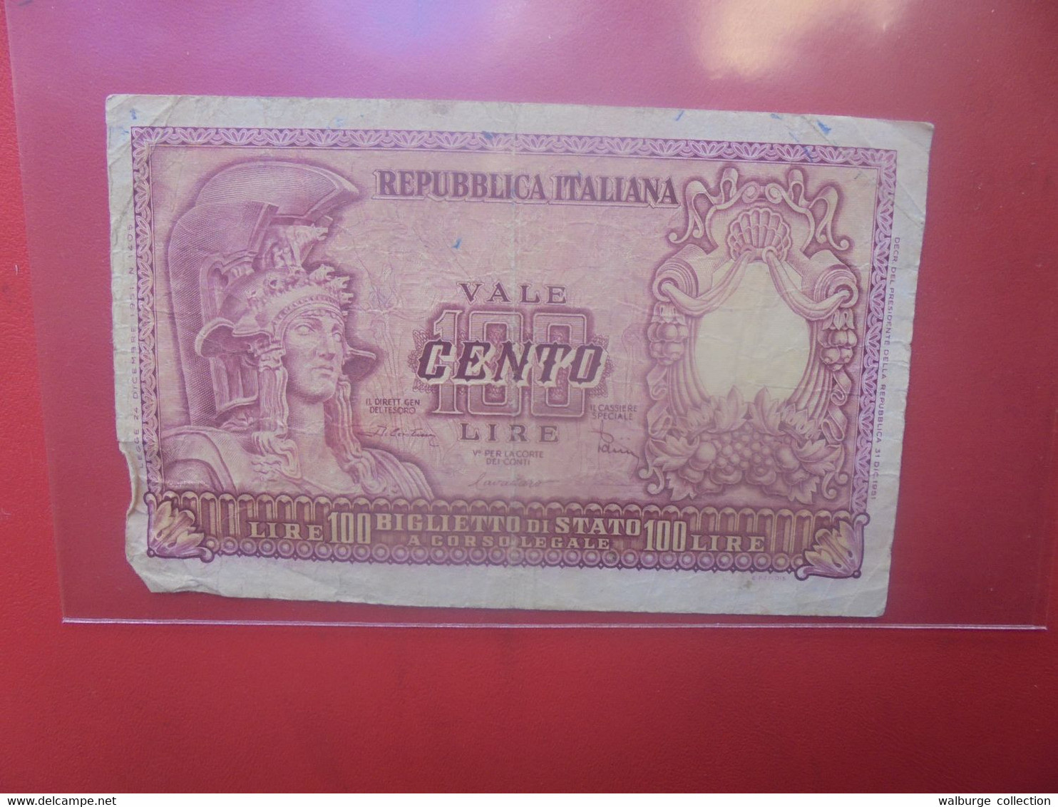 ITALIE 100 LIRE Circuler - 50 Liras