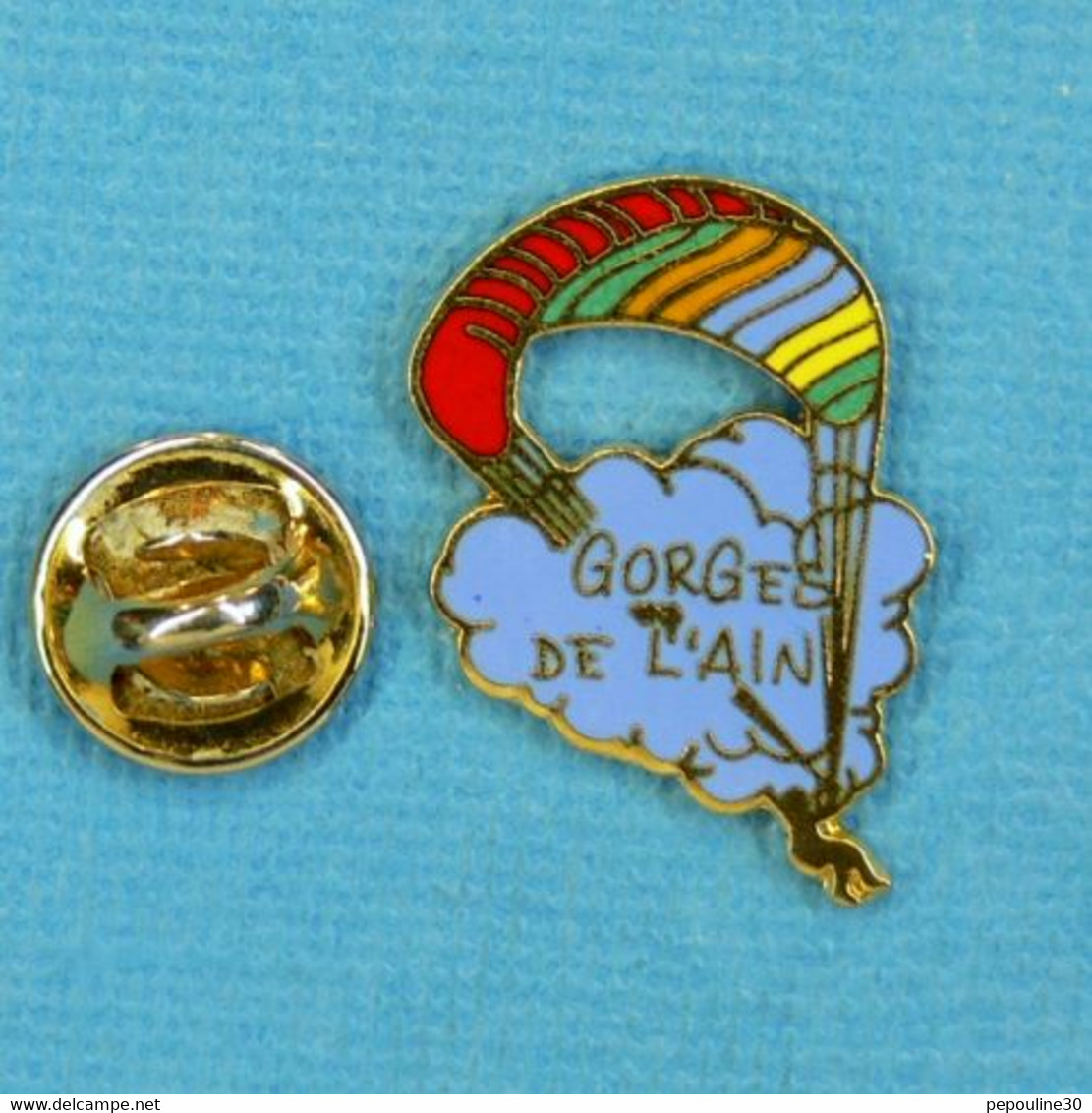 1 PIN'S //  ** PARAPENTE GORGES DE L'AIN ** - Parachutespringen