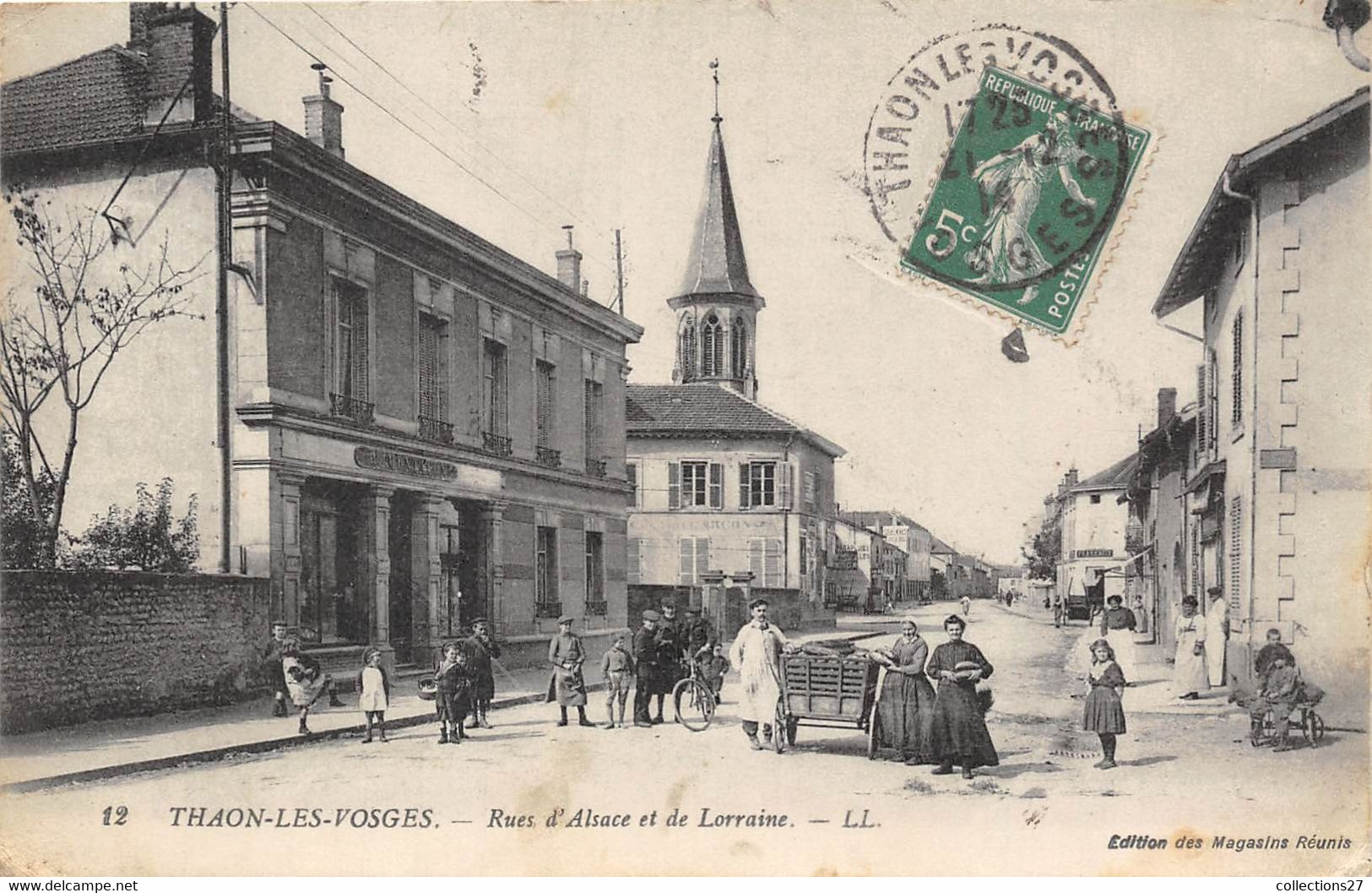 88-THAON-LES-VOSGES- RUES D'ALSACE ET DE LORRAINE - Thaon Les Vosges