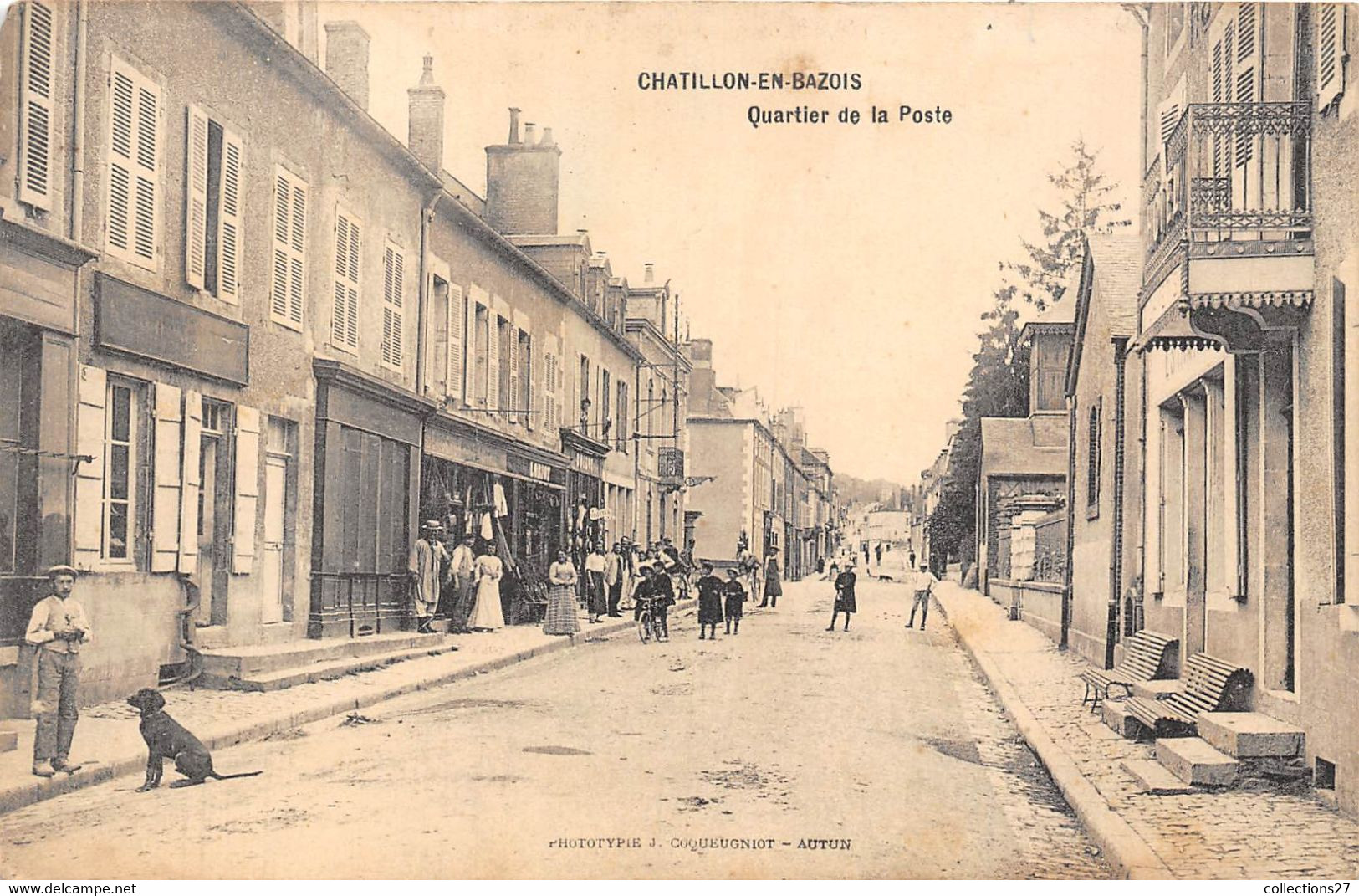 58-CHATILLON-EN-BAZOIS- QUARTIER DE LA POSTE - Chatillon En Bazois